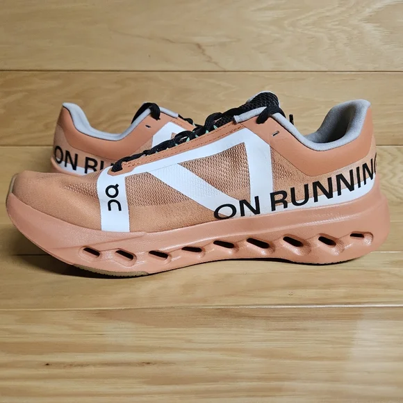 On Cloudsurfer Next Z5 Womens Size 9.5 Canyon White Orange Running Shoe Sneaker